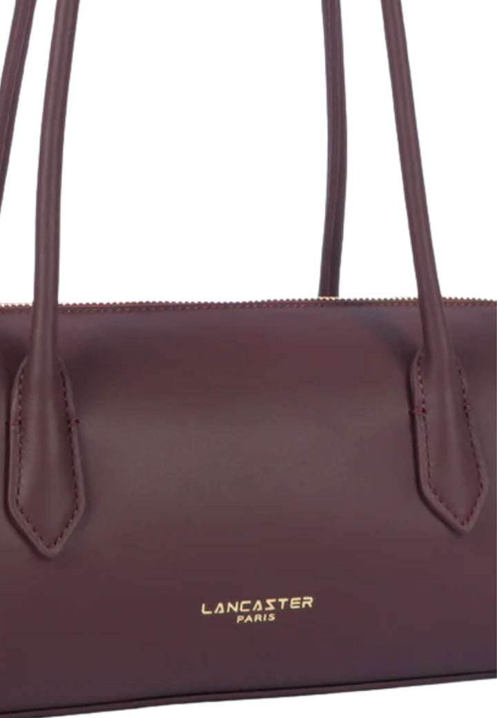 Lancaster Mala trotteur com fecho Donna Cube Bordeaux Escuro