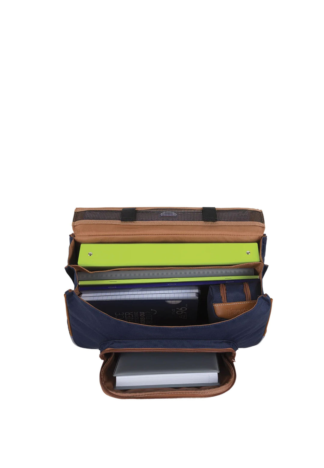 Tann's Adam trolley school bag blue 38cm