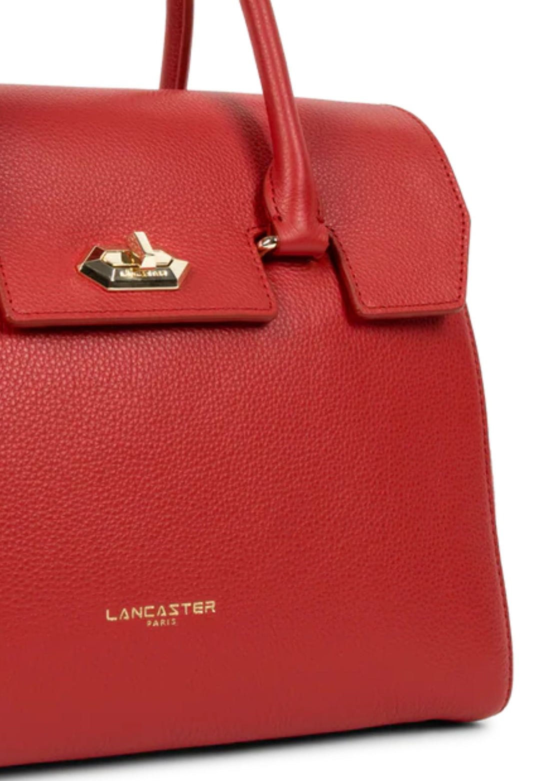 Lancaster Milano Cosmos Red Leather Flap Bag