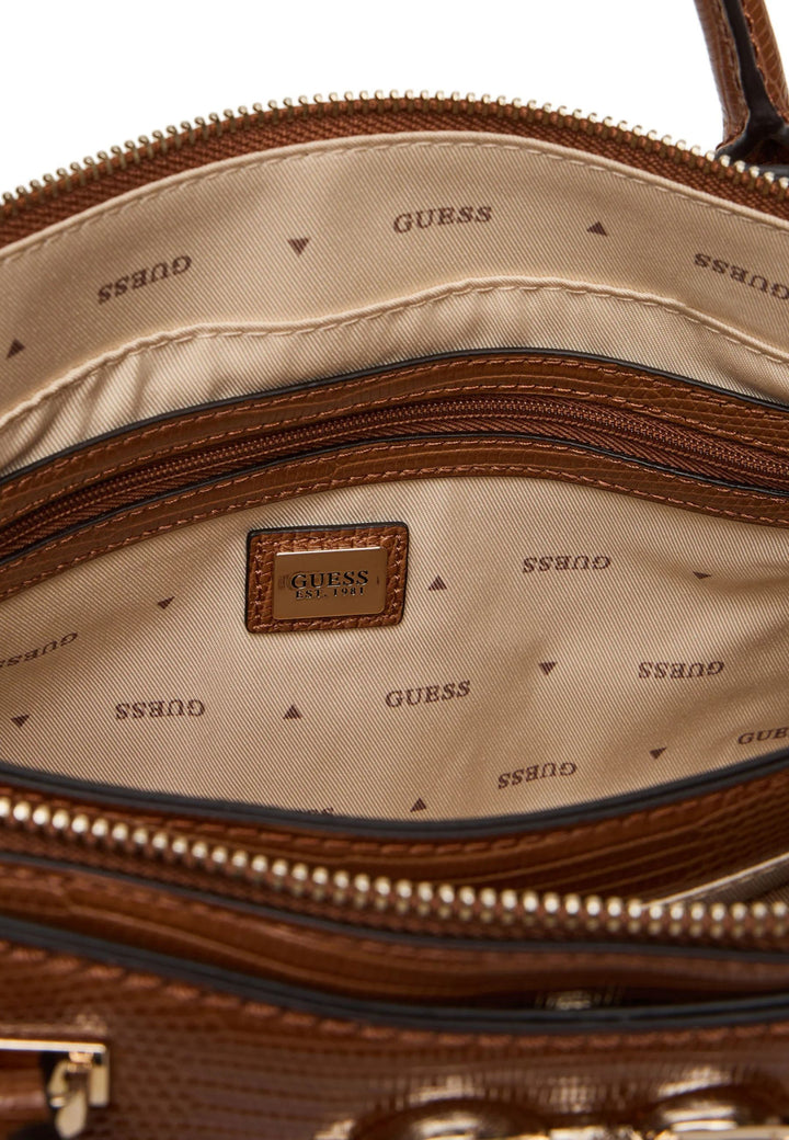 Guess Borsa a tracolla Anadela 3 Comp Satch Cognac