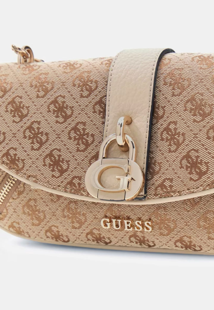 Guess Sac Bandoulière Jessa Girlfriend Sat Latte Logo
