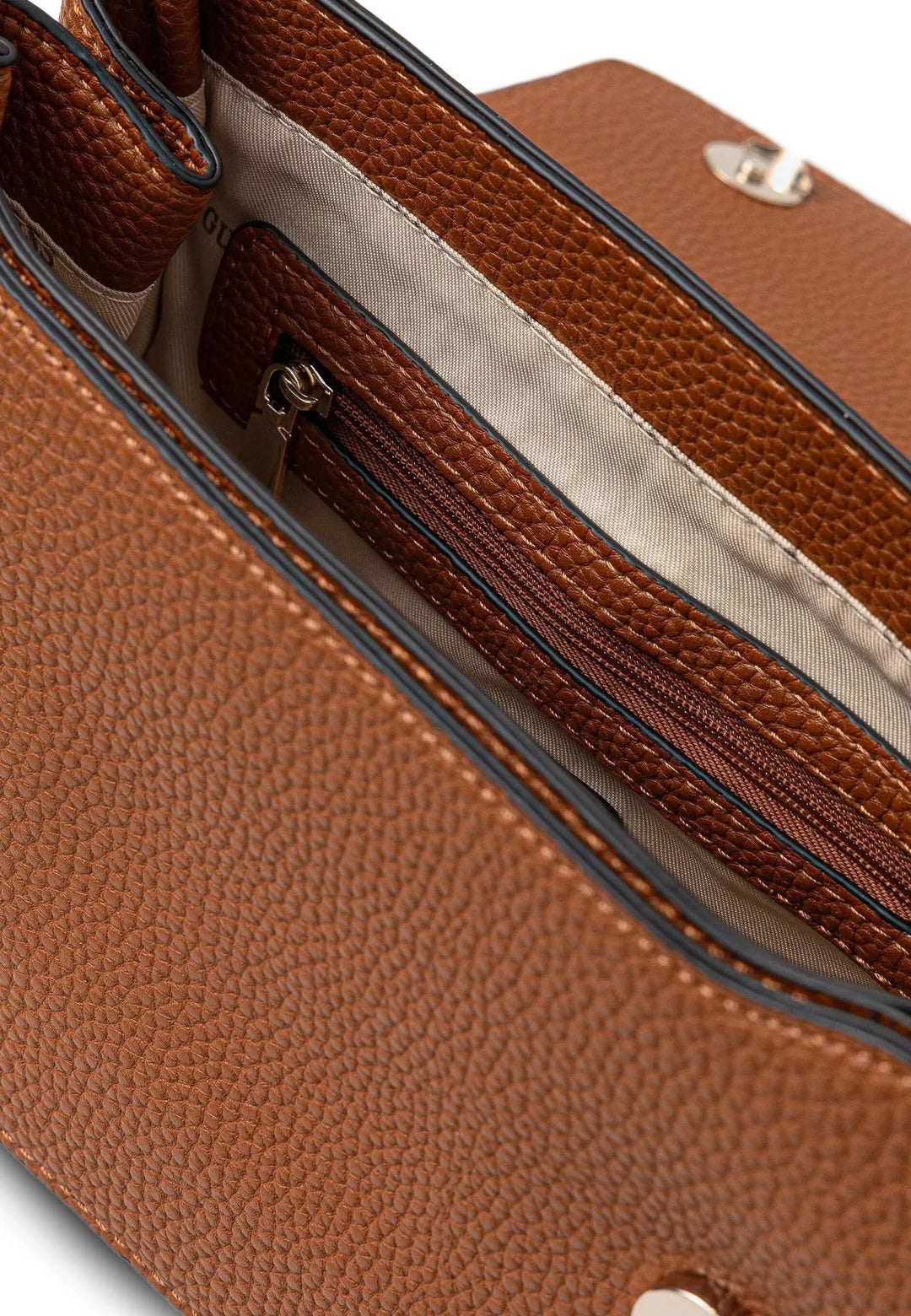 Guess Borsa a tracolla Calista Top Zip Shou Caramel