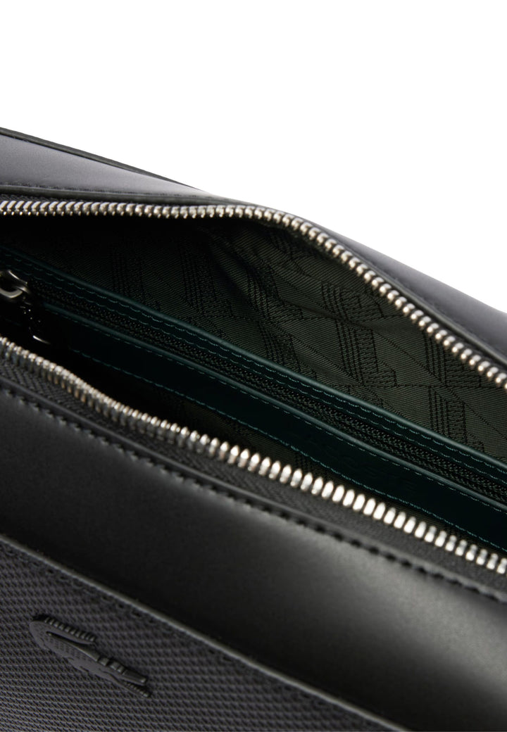 Mala de ombro Lacoste Chantaco em couro NH5060CE Preto