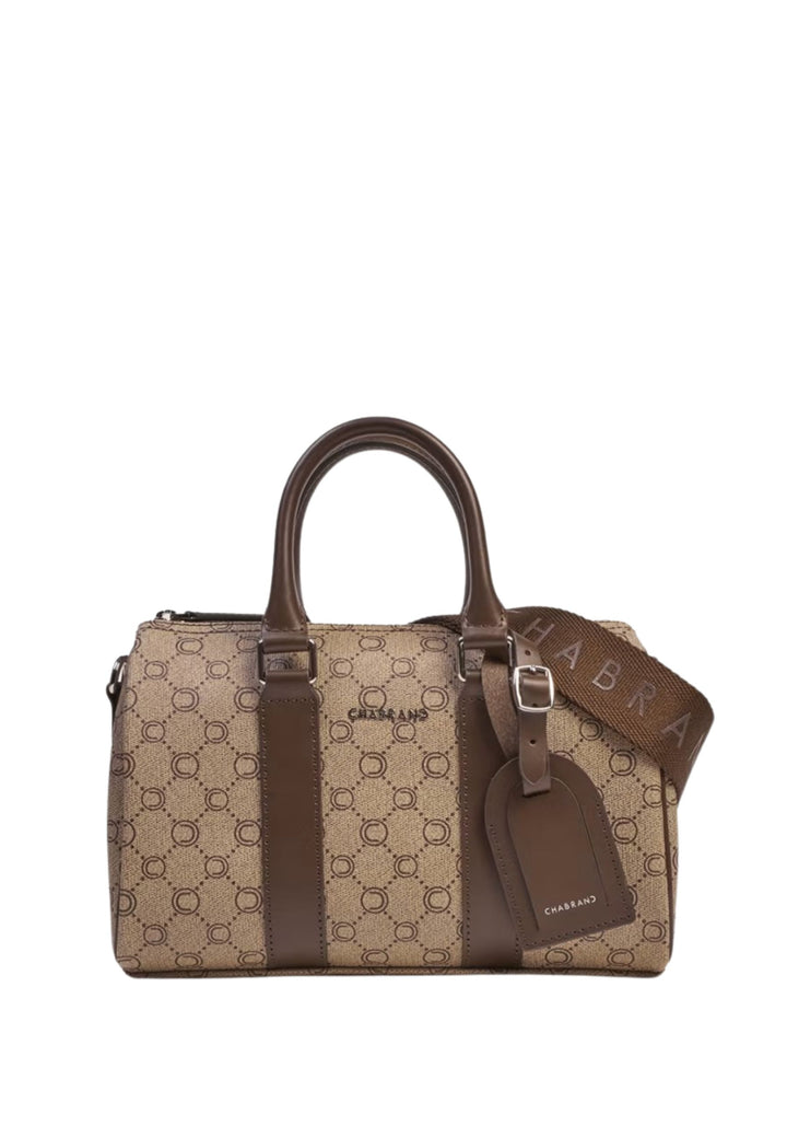 Chabrand Sacoche Icone Toile enduite Beige Marron
