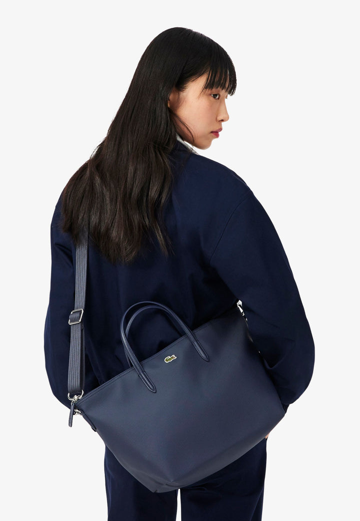 Piccola borsa shopper a tracolla L.12.12 Concept Blu Penombre