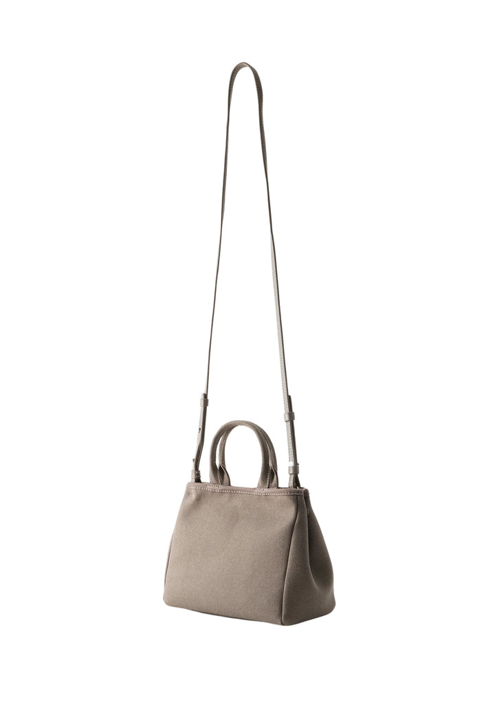 Karl Lagerfeld Convertible Mini-väska i bomull Taupe