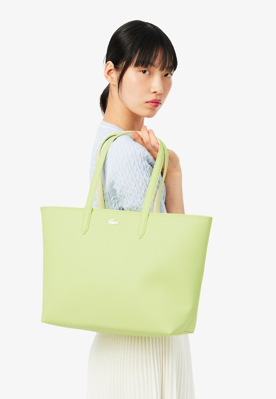 Lacoste Anna vetoketjullinen ostoskassi Sencha Poudre