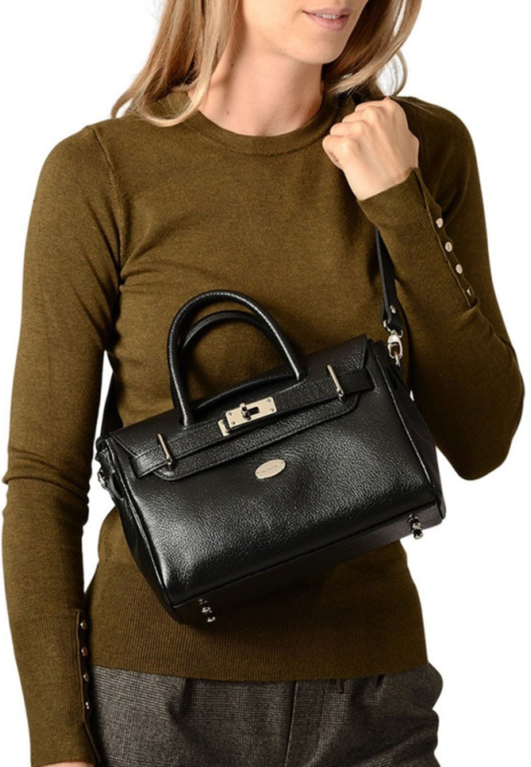 Mac Douglas Handtaschen MINI Pyla Buni Lieder Schwaarz