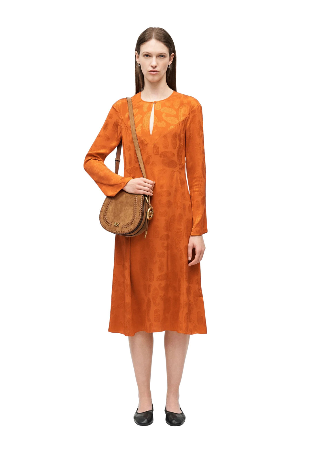 Michael Kors Umhängetasche Leder Josie 30S6AQ5M6O Braun