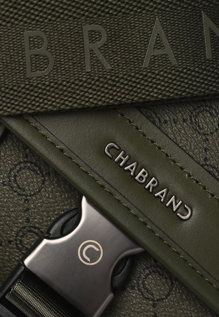 Chabrand Mini Satchel Bag Canvas with Leather Trim - Olive
