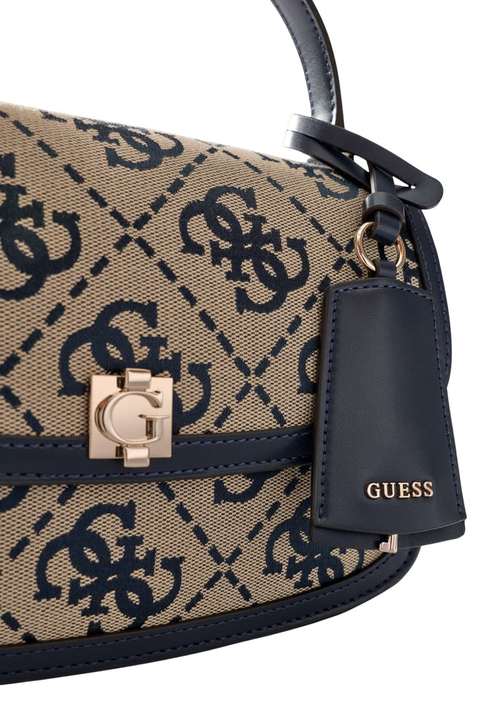 Guess Taske med klap Audrey Monogramme Navy Logo