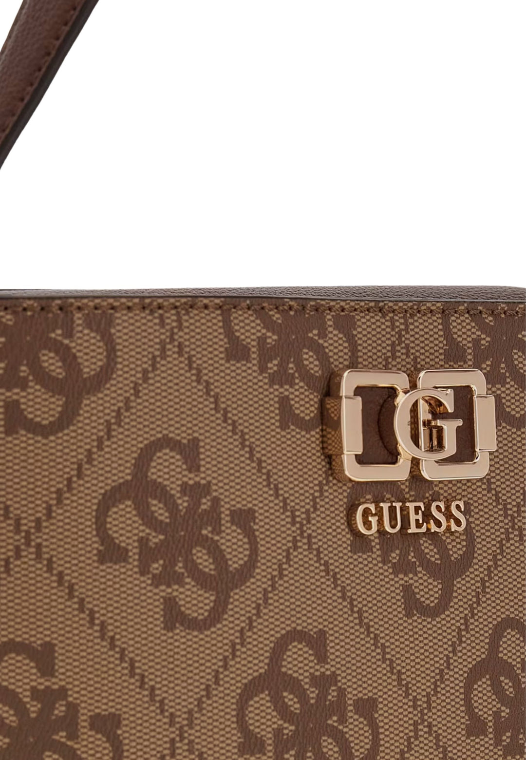 Guess Handtaschen Karnilla Logo Bucket Latte Logo/Braun