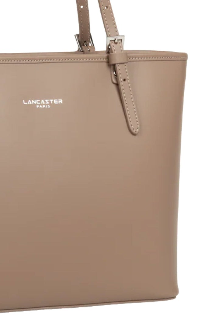 Lancaster Sac cabas épaule Zippée M Smooth Praline