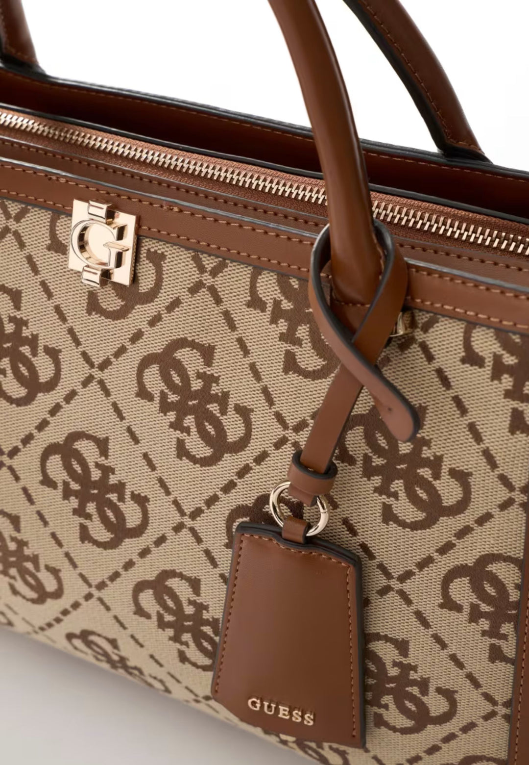 Guess Käekott Audrey Monogramme Latte Logo