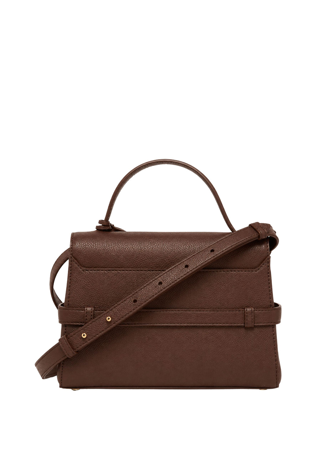 Lancel Faubourg Mala de mão em Couro Coco