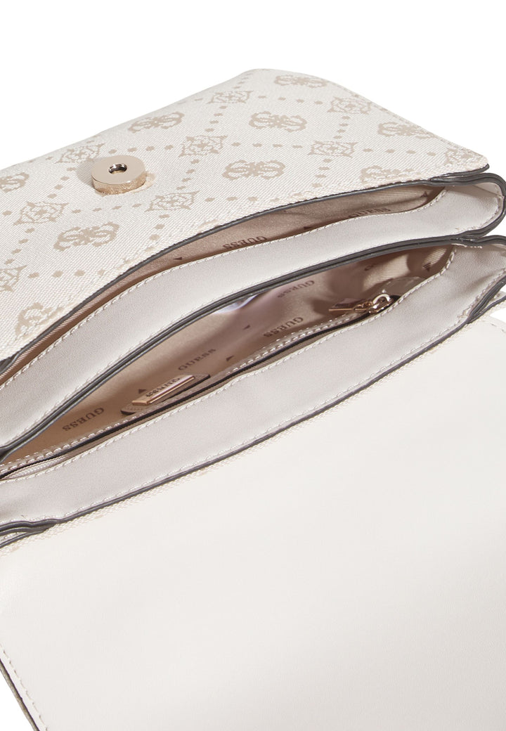 Guess Borsa a tracolla Melinda Logo Tri Com Off White Logo