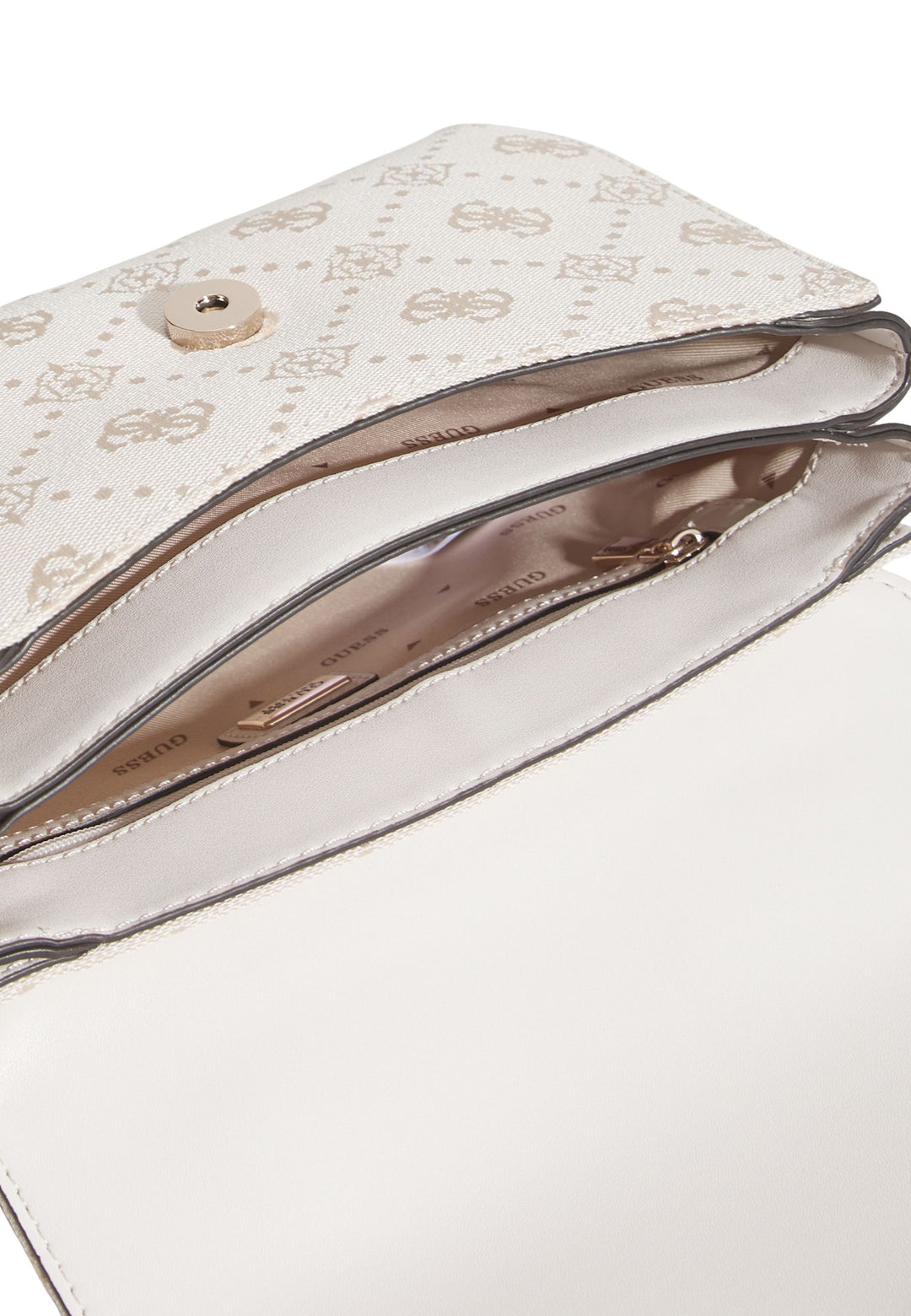 Guess Borsa a tracolla Melinda Logo Tri Com Off White Logo