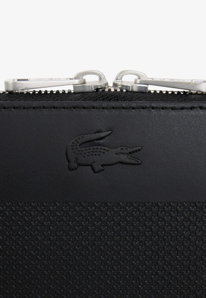 Lacoste Chantaco Men's Leather Clutch Black