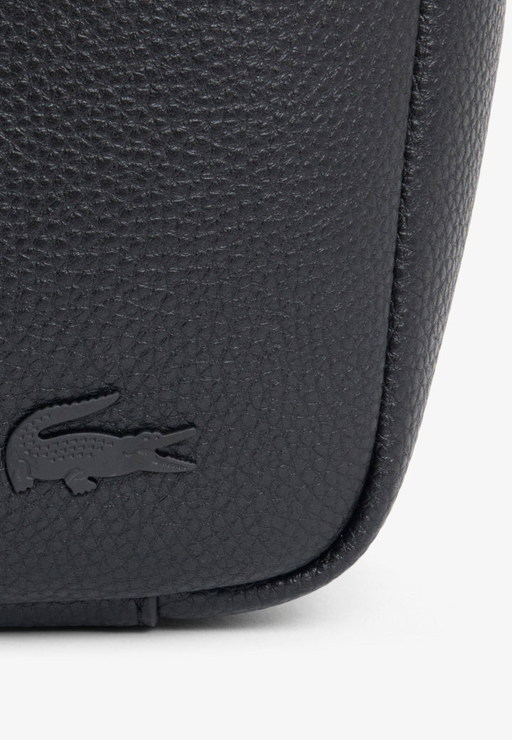 Lacoste Umhängetasche Magnus Leder Schwarz