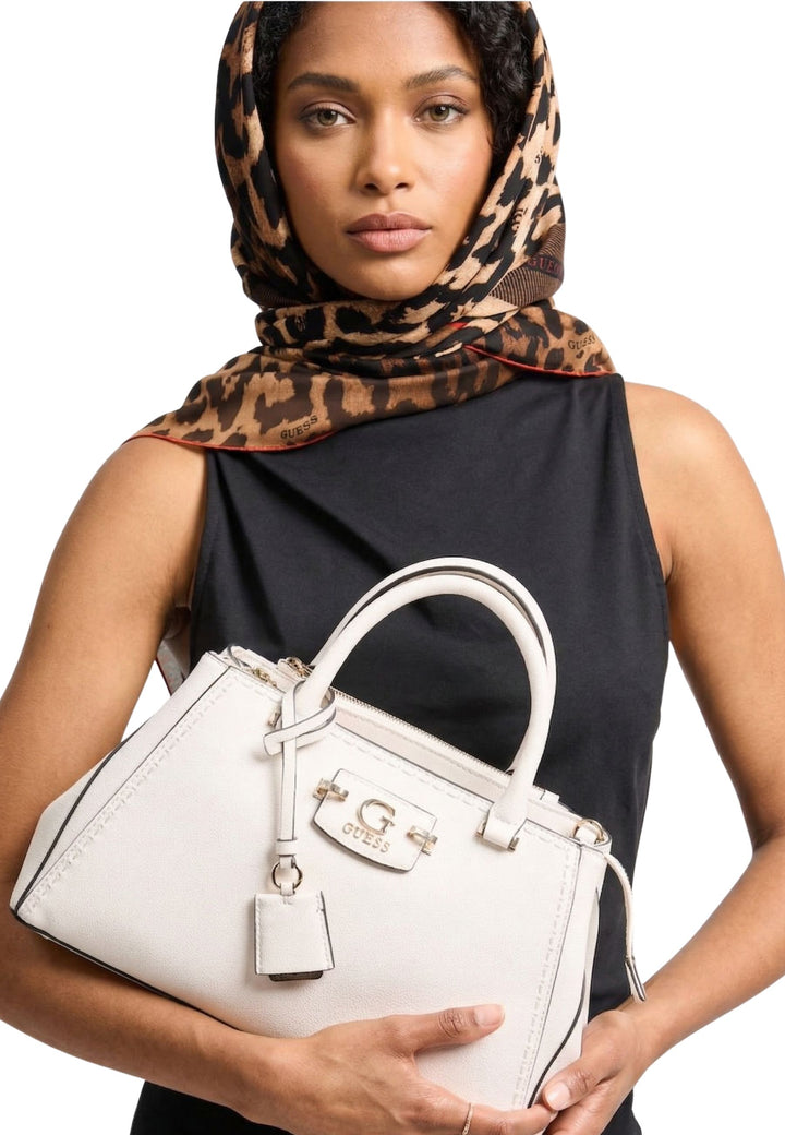 Guess Borsa a tracolla Anadela 3-Comp Bianco