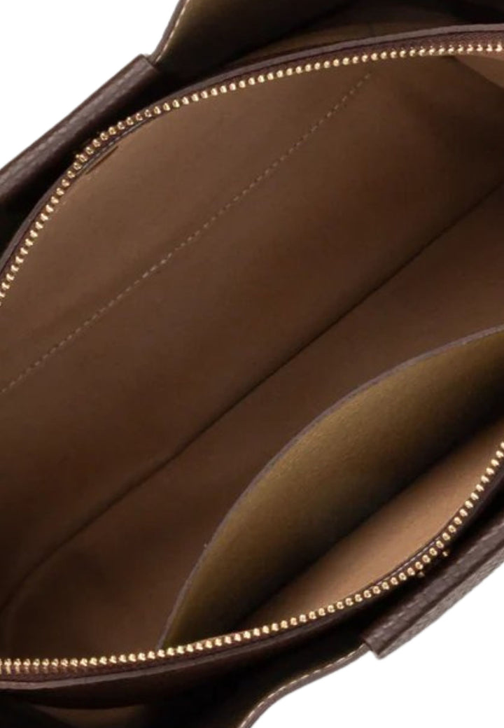 Lancaster Handtasche Aimantée M Ida Double Braun