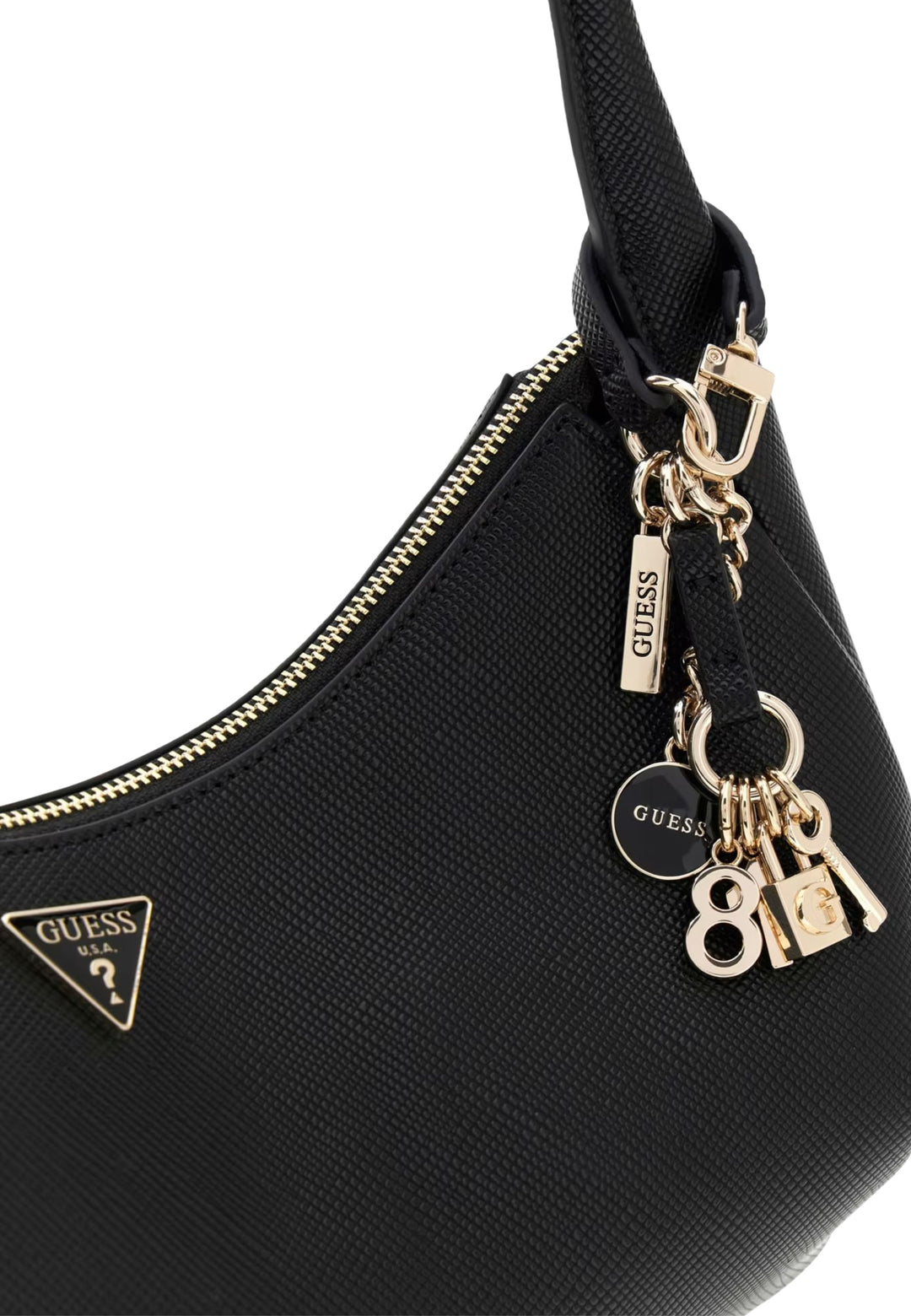 Guess Sac à Main Gilda 3 Compartiments Black