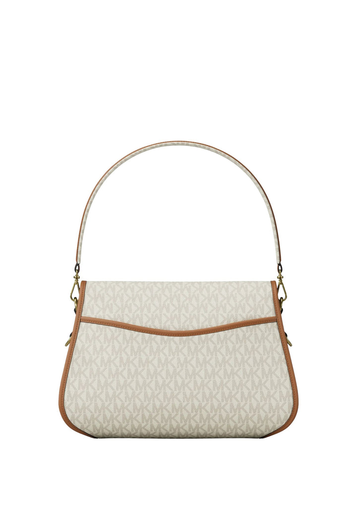 Michael Kors Holmes konvertibel skuldertaske Vanille Logo