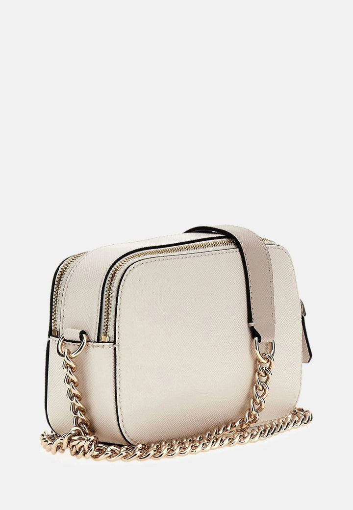 Guess Bramina Small Satche rankinė per petį Off White/Taupe