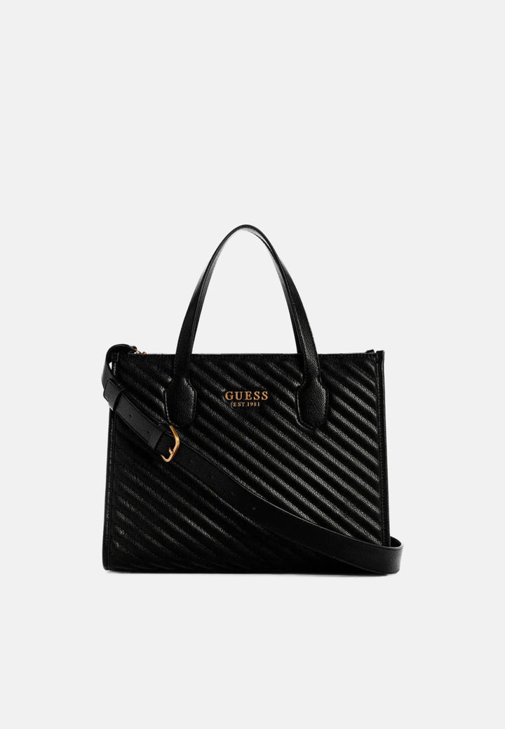 Mala Tote Guess Silvana 2 Comp Preta