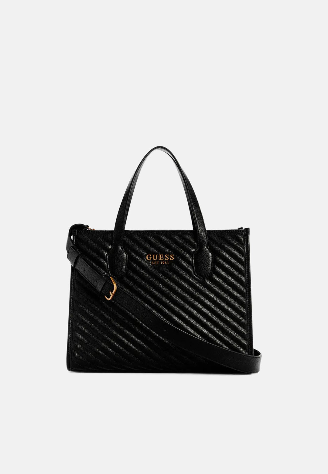 Mala Tote Guess Silvana 2 Comp Preta