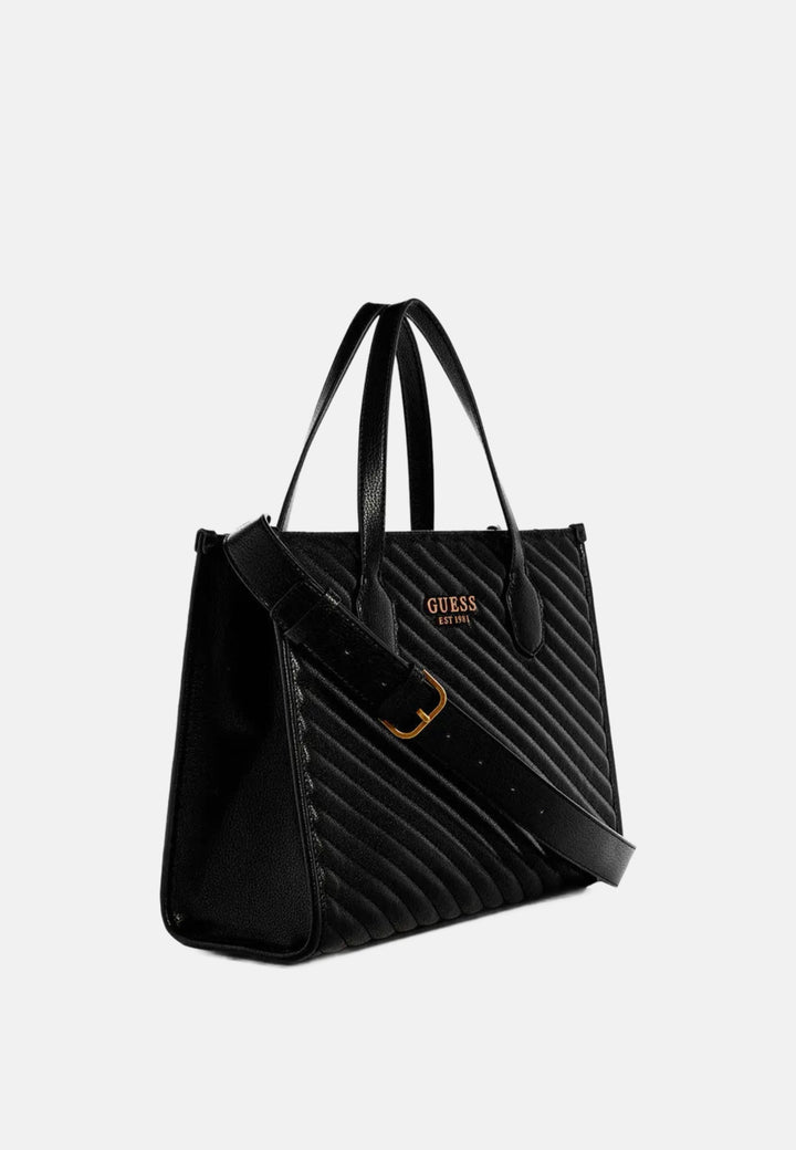 Mala Tote Guess Silvana 2 Comp Preta