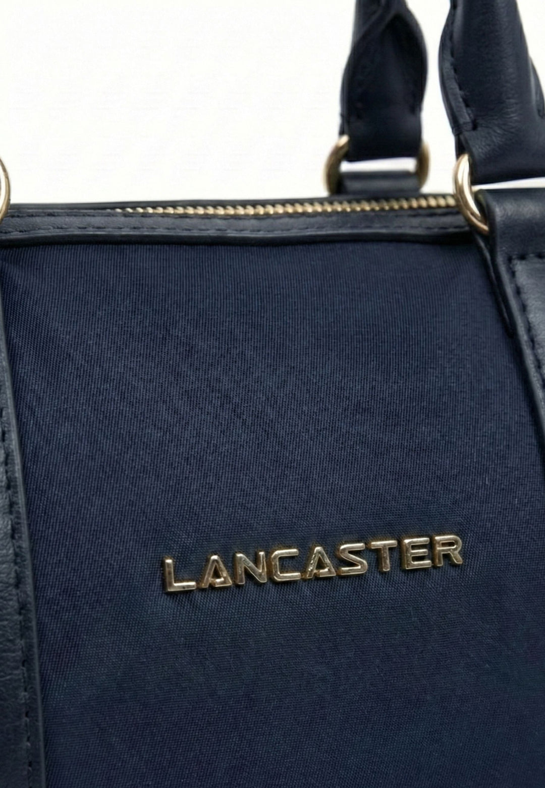 Lancaster Borsa a cilindro con zip S Basic Ana Blu Scuro