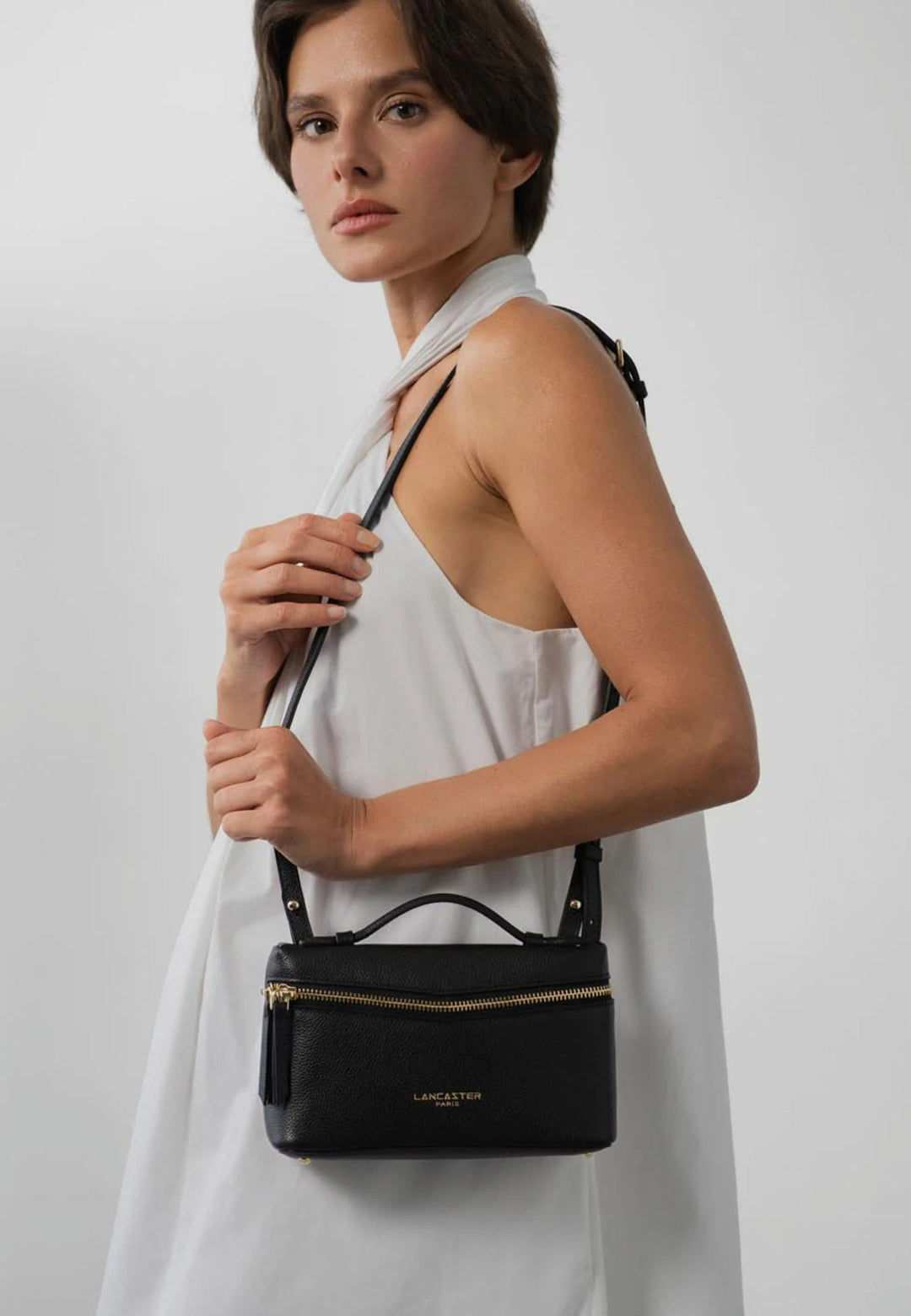 Lancaster Sac boite Zippé S Milano Trésor Noir