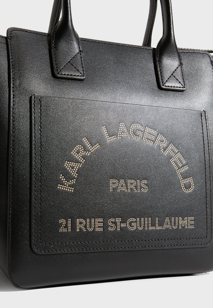 Karl Lagerfeld K/Daily shoppingväska i svart läder