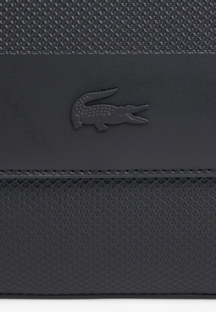 Lacoste Stor Chantaco messenger taske i læder Sort