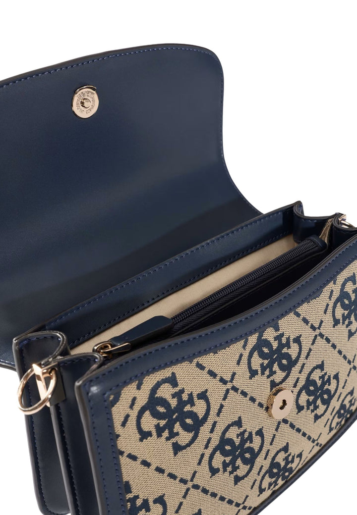 Guess Taske med klap Audrey Monogramme Navy Logo