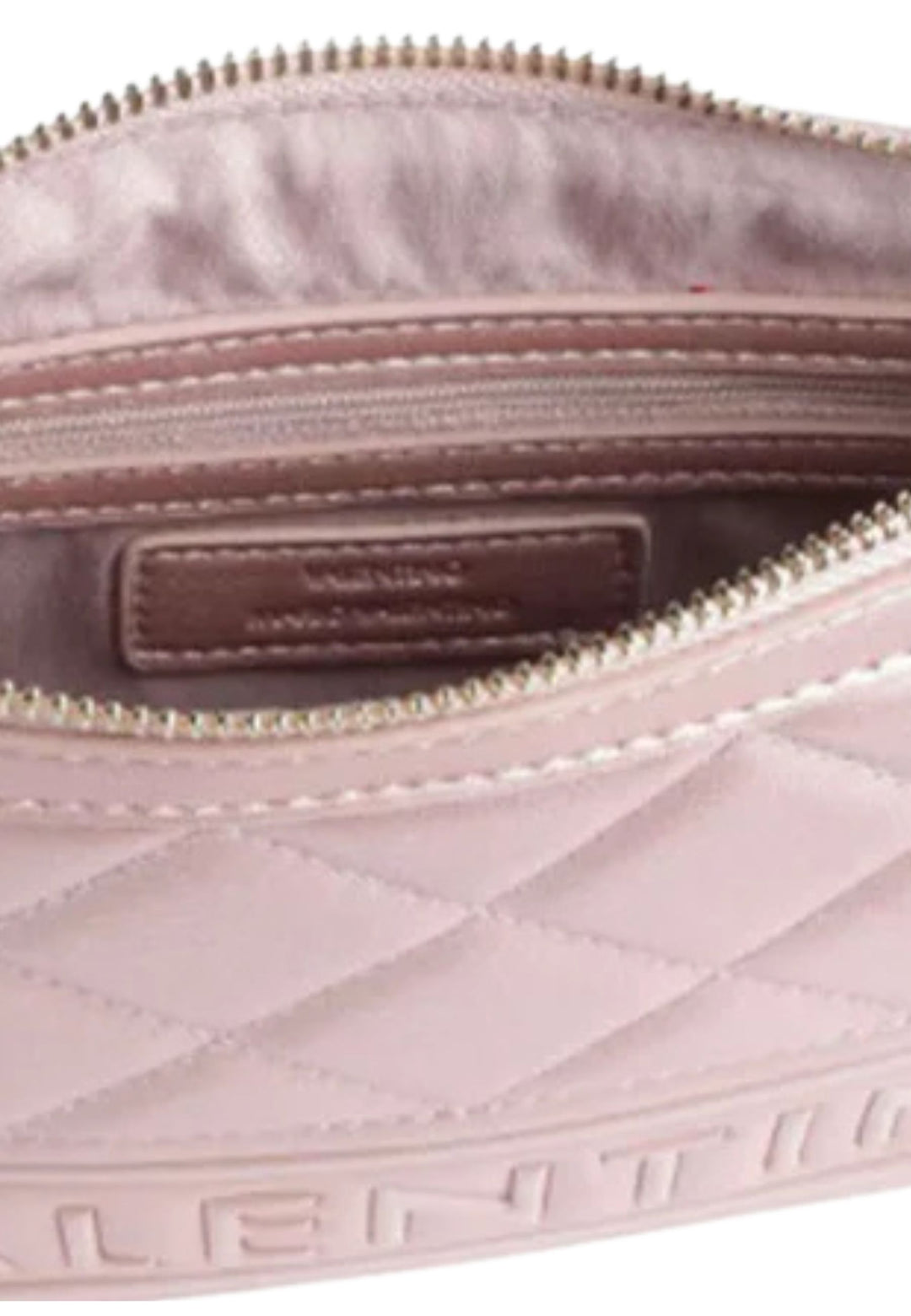 Valentino Ada Crossbody Bag Rosa Metallizzato