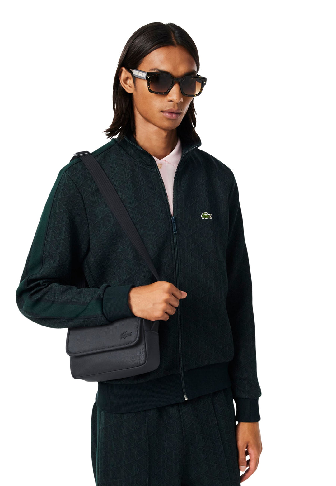 Lacoste Sacoche Messenger Homme Noir