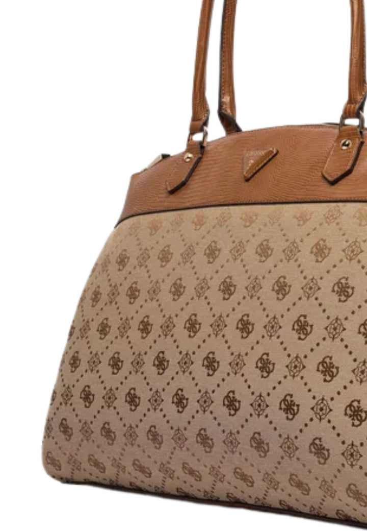 Guess Umhängetasche Melinda Logo Deluxe Latte Logo