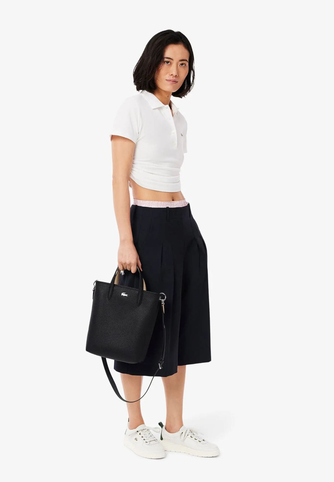 Lacoste Sac Cabas Anna NF4929AA Noir Krema
