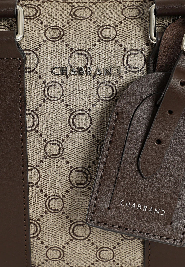 Chabrand Sacoche Icone Toile enduite Beige Marron