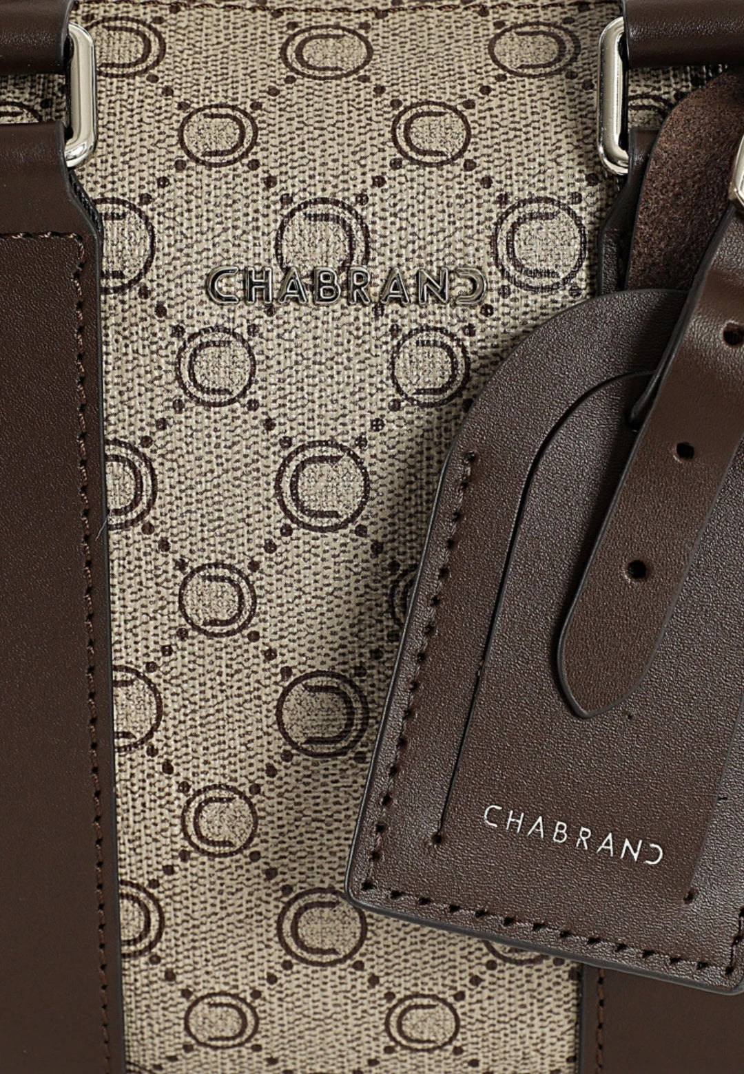Chabrand Sacoche Icone Toile enduite Beige Marron
