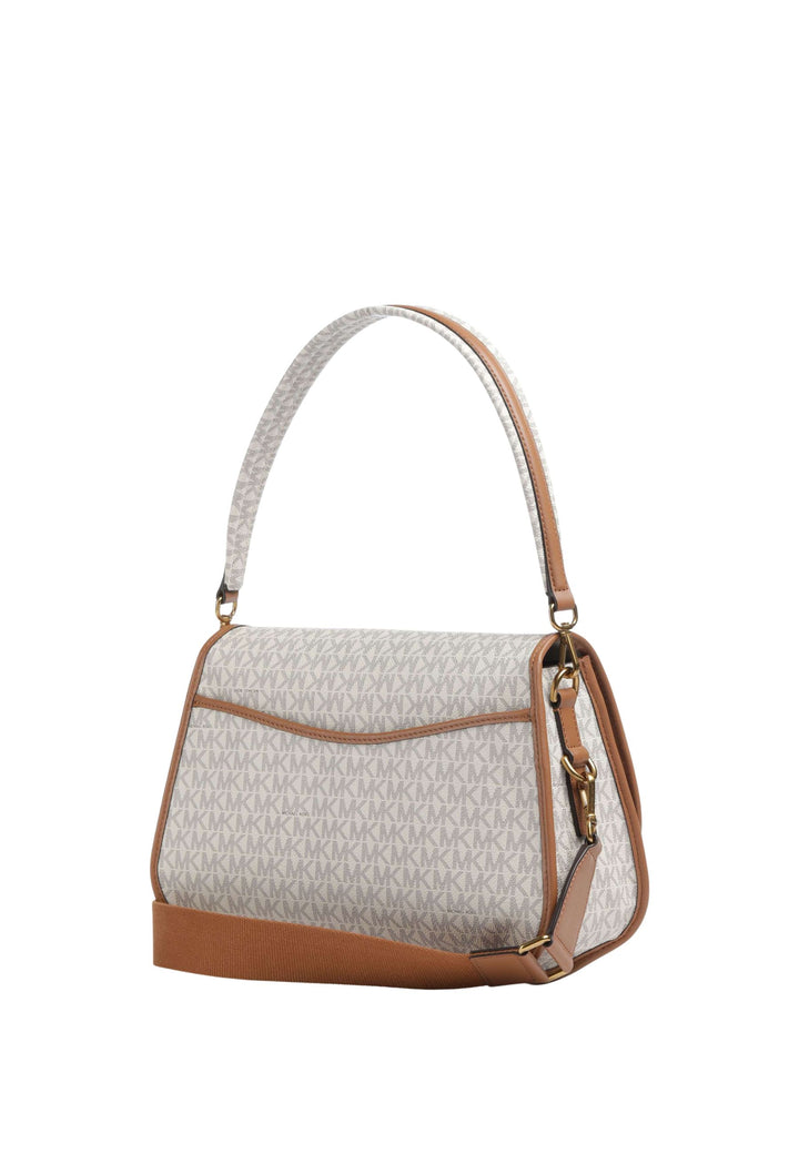 Michael Kors Holmes konvertibel skuldertaske Vanille Logo