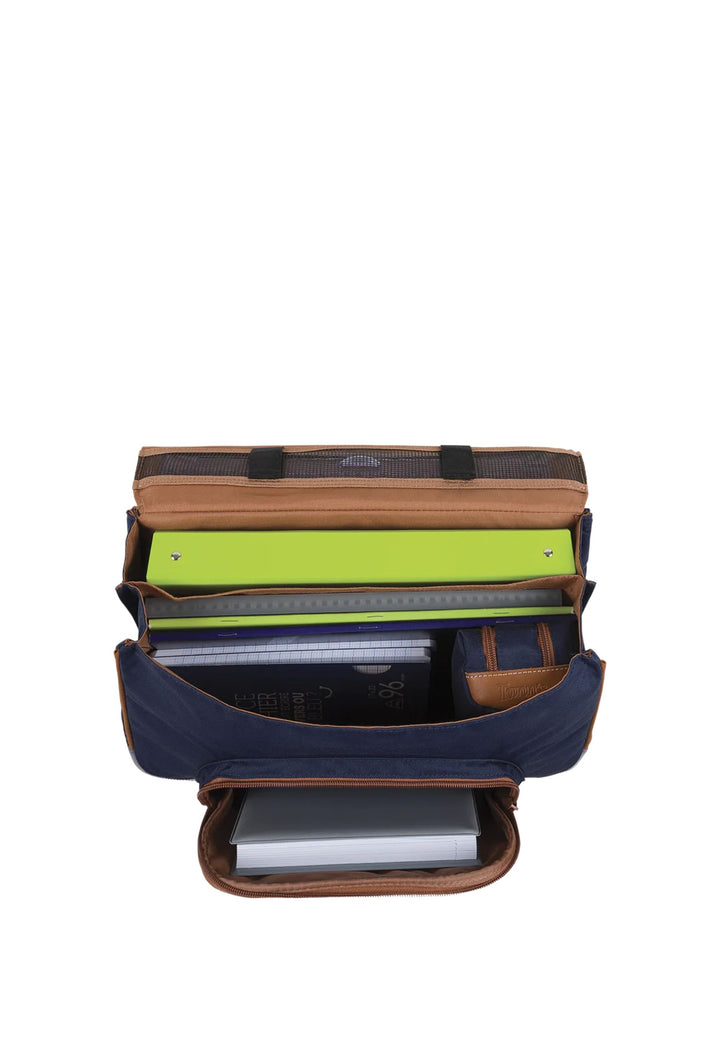 Tann's Cartable 38 cm poche gourde Mathys Gris