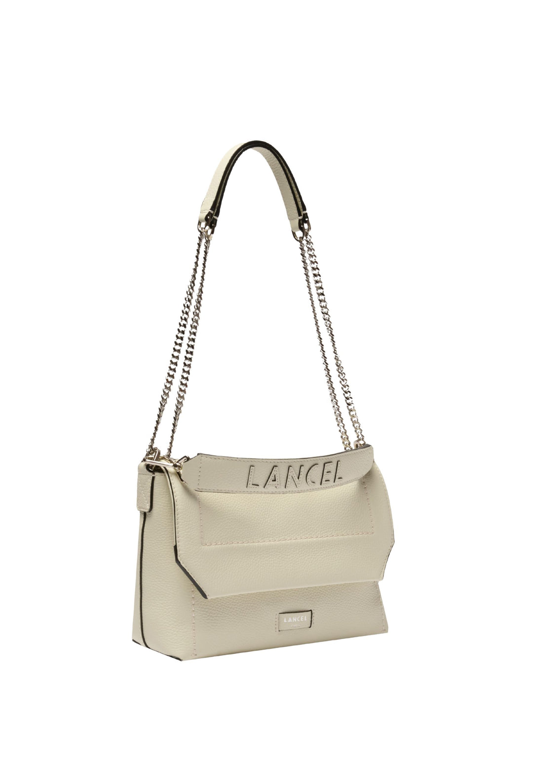 Lancel Ninon Soft M flap taske Neige til kvinder