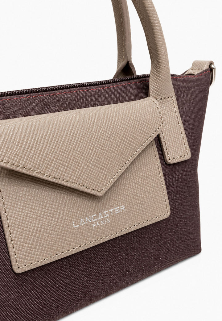 Lancaster Handväskor Smart KBA Läder Bordeaux - Taupe