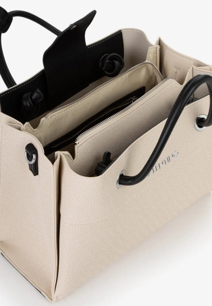 Valentino Borsa Shopper Alexia Summer Nero Donna Naturale/Nero