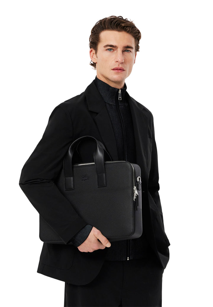 Lacoste Laptoptaske Chantaco i Læder NH2921CE Sort