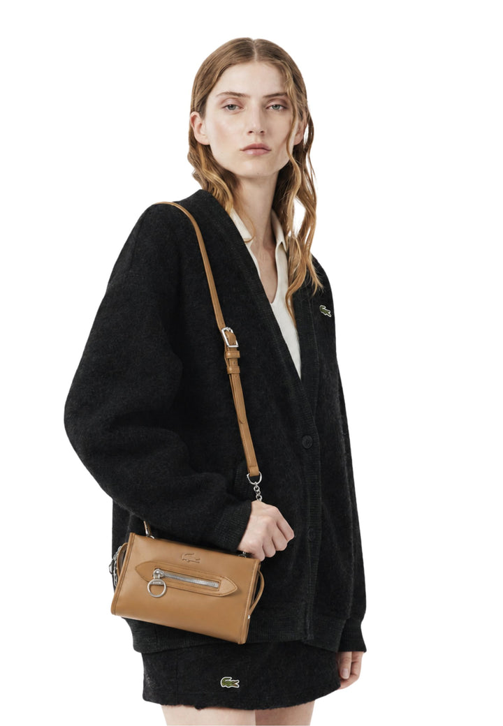 Lacoste Borsa mini a spalla Donna Celys Marrone Cookie