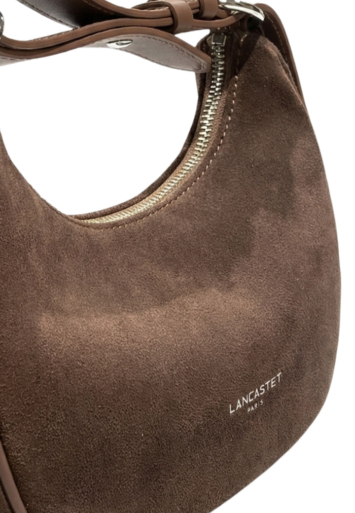 Lancaster Bolsa a tiracolo com fecho S Suède 480-081 Castanho